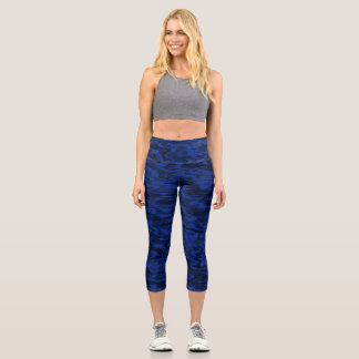 Flüssigwassermuster Capri Leggings