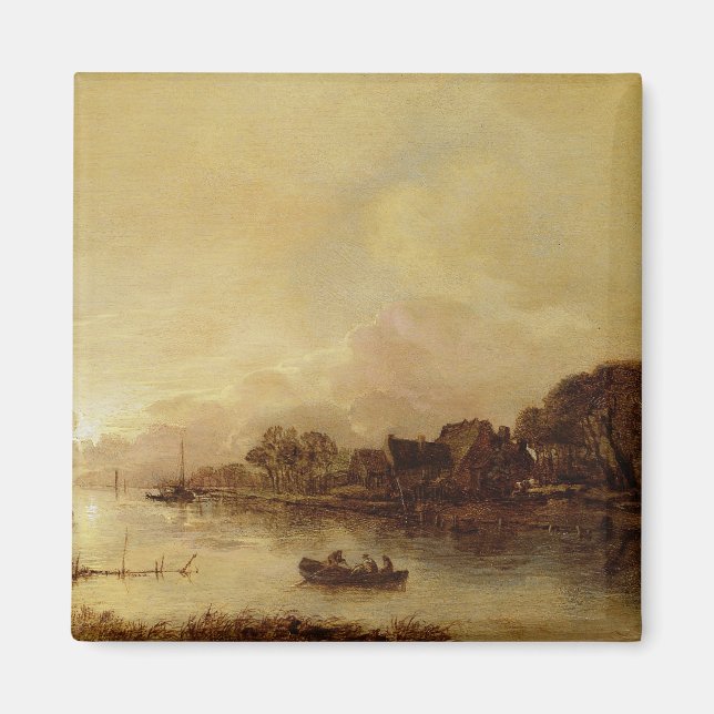 Flusslandschaft Magnet (Vorne)