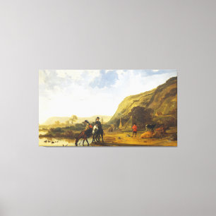 Flusslandschaft mit den Fahrern Aelbert Cuyp Leinwanddruck