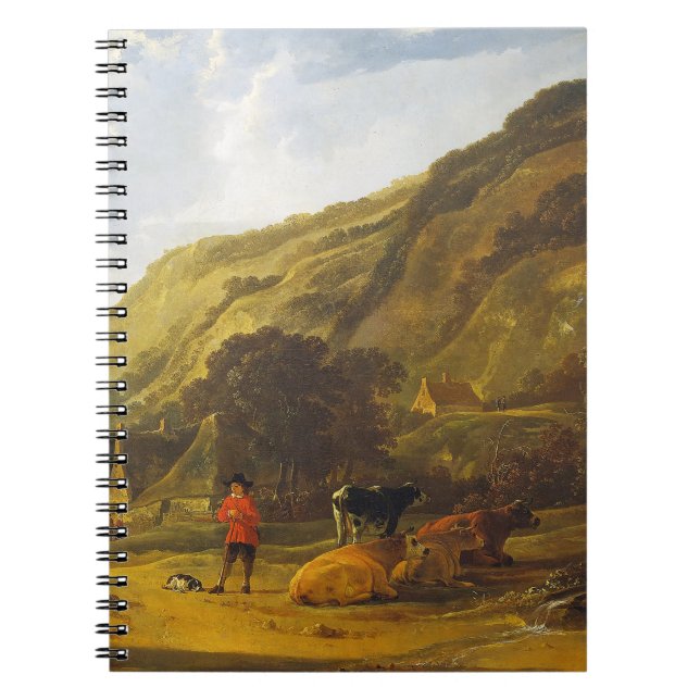 Flusslandschaft mit den Fahrern Aelbert Cuyp Notizblock (Vorderseite)