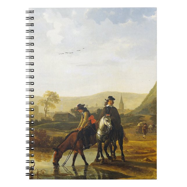 Flusslandschaft mit den Fahrern Aelbert Cuyp Notizblock (Vorderseite)
