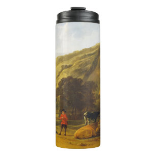 Flusslandschaft mit den Fahrern Aelbert Cuyp Thermosbecher