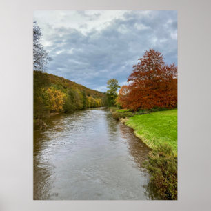 Flusslandschaft Semois in Bouillon, Belgien Reise Poster
