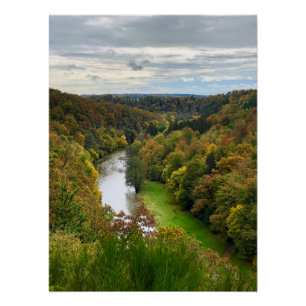 Flusslandschaft Semois in Bouillon, Belgien Reise Poster