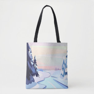 Flusslandschaft Tasche