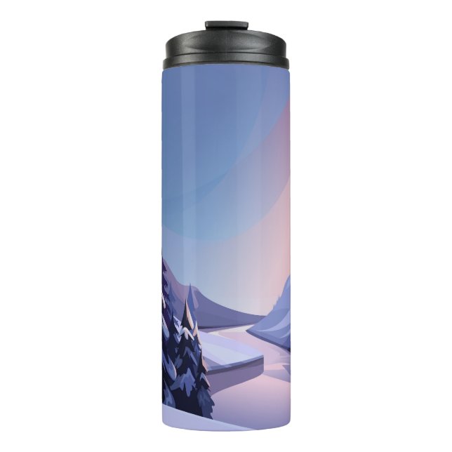Flusslandschaft Thermosbecher (Vorderseite)