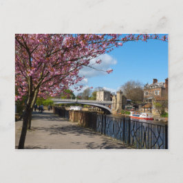 Flusslandschaft York City Postkarte