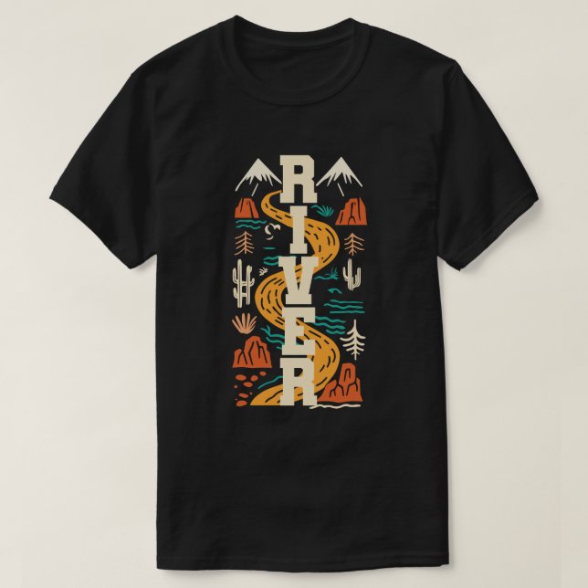 Flussliebhaber T-Shirt (Design vorne)