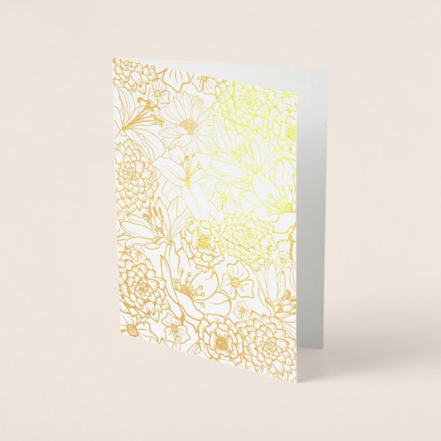 FLUSSPATTERIUM REAL GOLD FOIL DRUCKKARTE FOLIENKARTE (Vorderseite)
