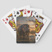 Flusspferd Afrikanischer Fluss TIERE Poker