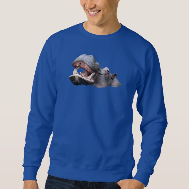 Flusspferd Basic Sweatshirt (Vorderseite)