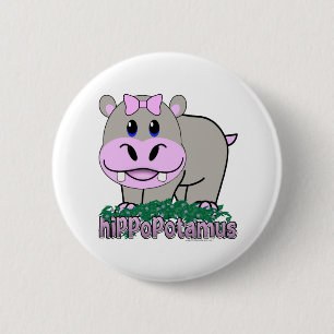 Flusspferd Button