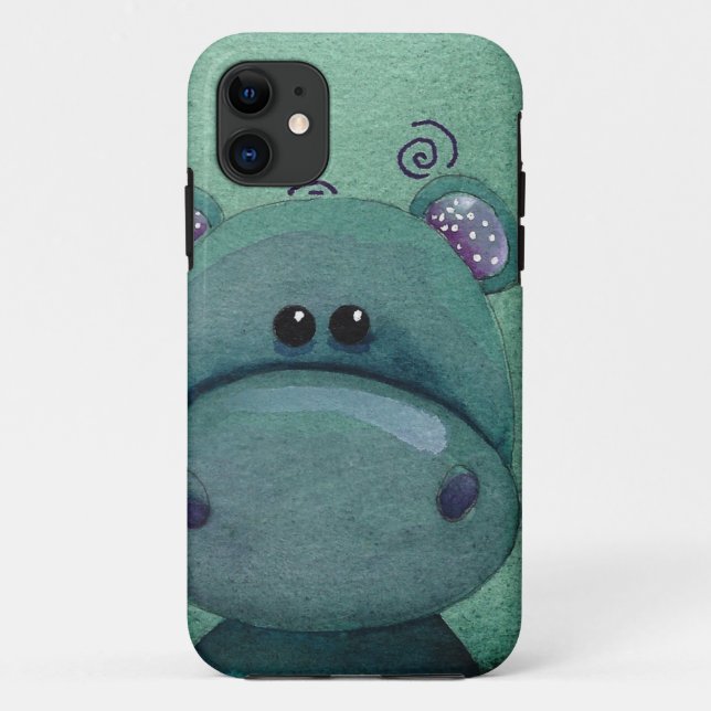 Flusspferd Case-Mate iPhone Hülle (Rückseite)