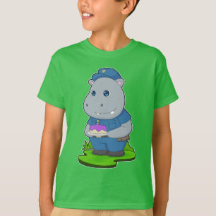 Flusspferd Geburtstagspolizei T-Shirt