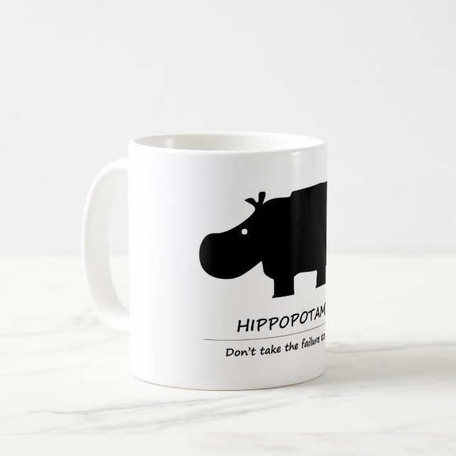Flusspferd Kaffeetasse (Vorderseite Links)