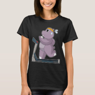 Flußpferd Läufer Laufende Sportarten T-Shirt