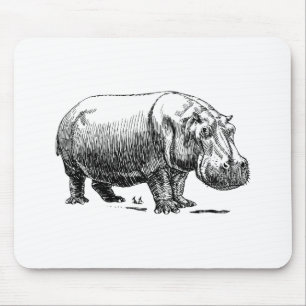 Flusspferd Mousepad