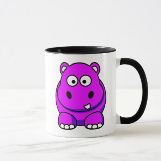 Flusspferd-Rosa Tasse
