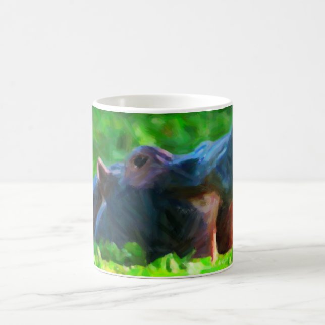 Flusspferd-Tasse Kaffeetasse (Mittel)