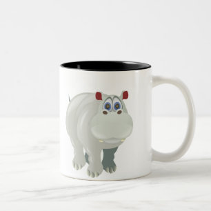 Flusspferd-Tasse Zweifarbige Tasse