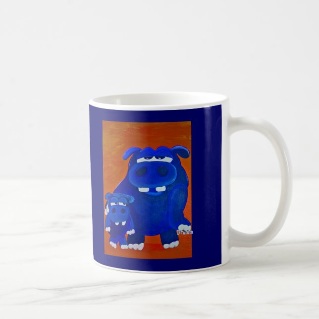 Flusspferd und Sohn Kaffeetasse (Rechts)