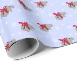 Flusspferd-Weihnachtsgeschenkverpackung Einwickelp Geschenkpapier