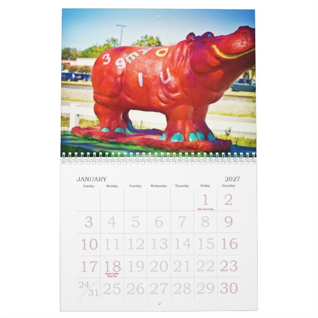 Flusspferde von Hutto Texas! II Kalender (Jan 2027)