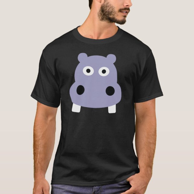 Flusspferdkopf T-Shirt (Vorderseite)