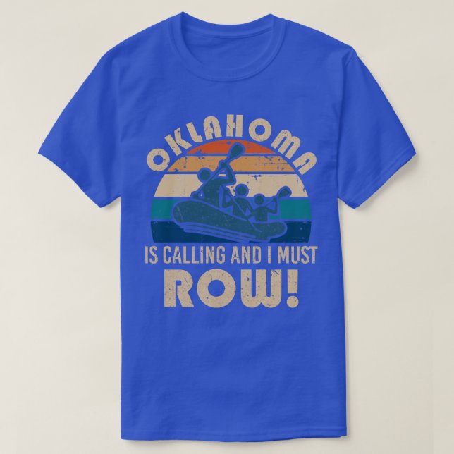 Flussrafting auf Oklahoma T-Shirt (Design vorne)