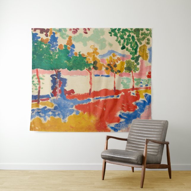 Flussufer | Andre Derain | Wandteppich (Beispiel (Horizontal))