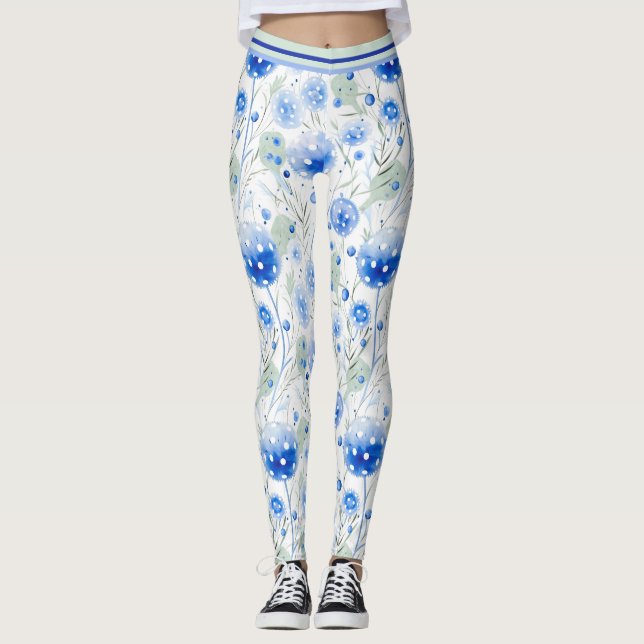 Flussuferblume Pickleball Leggings (Vorderseite)