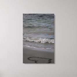 Flussuferläufer in der Liebe Leinwanddruck