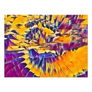 FLUSSWASSER FOTODRUCK