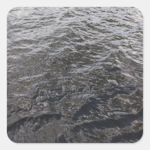 Flusswasser Quadratischer Aufkleber