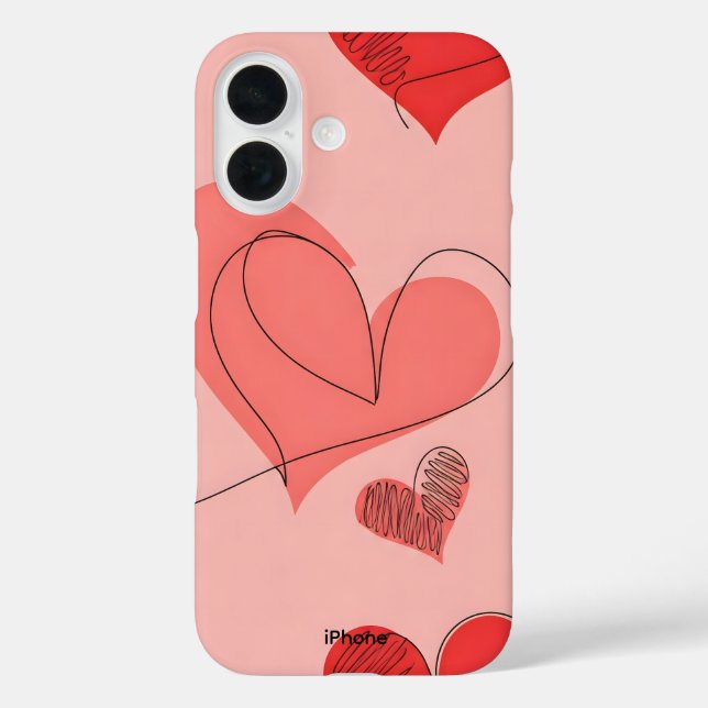 Flüster des iPhone-Liebe 16 Fall iPhone 16 Hülle (Rückseite)