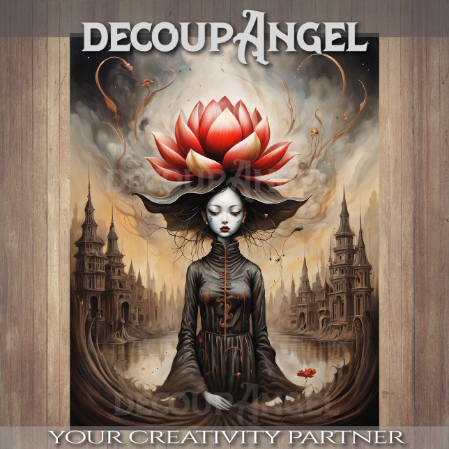 Flüster des Lotus - Decoupage - Seidenpapier (Von Creator hochgeladen)