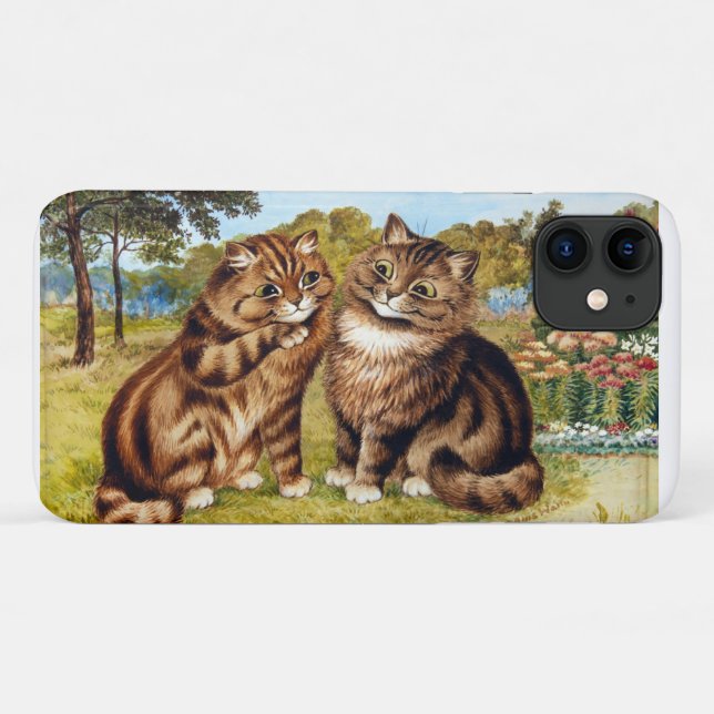 Flüsterkatze, Louis Wain Case-Mate iPhone Hülle (Rückseite (Horizontal))