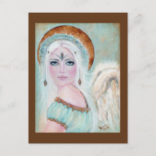 flüstern Angel Holiday Postkarte von Renee L. Lavo