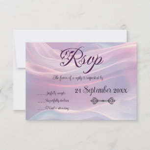 Flüstern aus Seide: Träume pastellfarbene Wellen R RSVP Karte