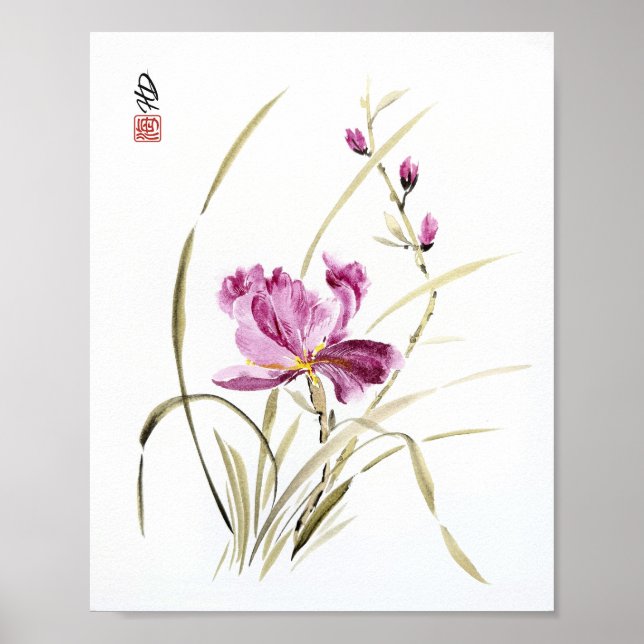 Flüstern der Iris Poster (Vorne)
