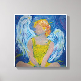 "Flüstern der Liebe" Angel Canvas Print Leinwanddruck