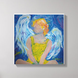 "Flüstern der Liebe" Angel Canvas Print Leinwanddruck