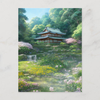 Flüstern der Natur, Friedlicher Garten Postkarte