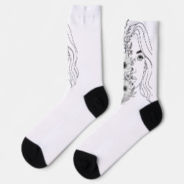 Flüstern der Natur - Weibliche Schönheit im Blut Socken