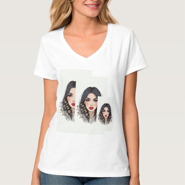 Flüstern der Natur - Weibliche Schönheit im Blut T-Shirt (Vorderseite)