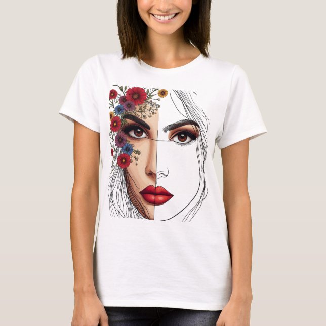 Flüstern der Natur - Weibliche Schönheit im Blut T-Shirt (Vorderseite)