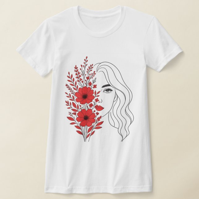 Flüstern der Natur - Weibliche Schönheit im Blut T-Shirt (Ablage )