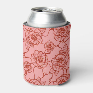 Flüstern der Rose, Elegante Linie Art Blumenmuster Dosenkühler