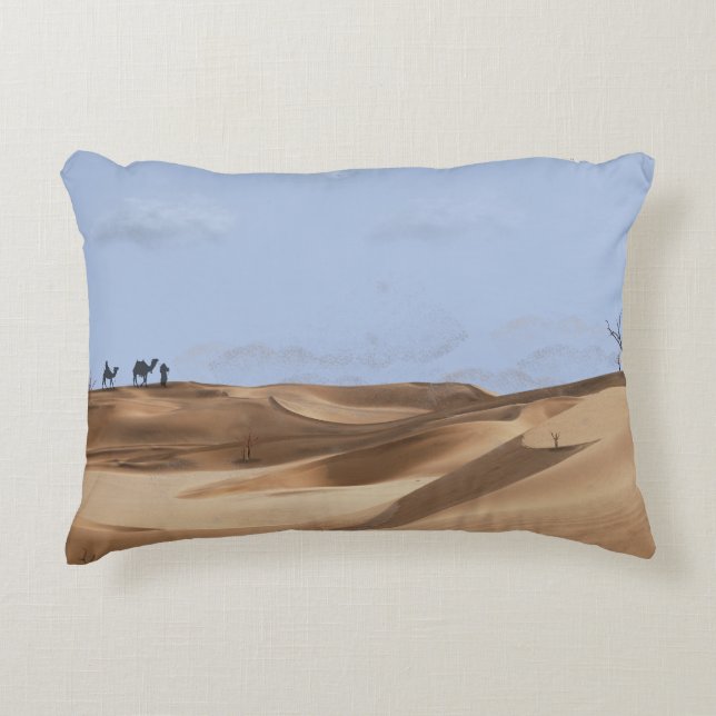 Flüstern der Sahara Dekokissen (Vorderseite)