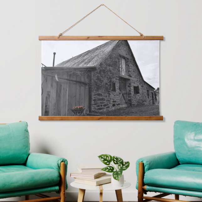 Flüstern der Vergangenheit Wandteppich Mit Holzrahmen (Wohnzimmer)